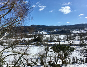 Paysage d'hiver à Toursac